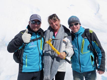 chichi avec guides du glacier perito moreno